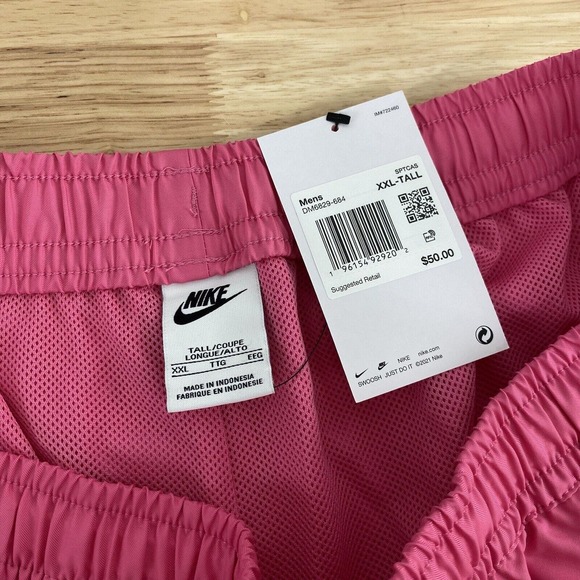 Nike Shorts Men's 2XLT Tall Pink‎ Sportswear Essential Woven Lined 7" Inseam NWT - Picture 10 of 13